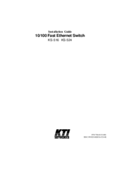 KTI KS-524 Installation Manual