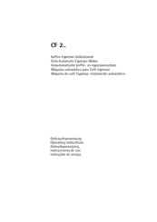 Aeg CF2 series Operating Instructions Manual