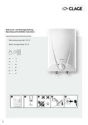 clage S 5-U Operating And Installation Instructions