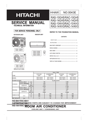 Hitachi RAC-14KH3 Service Manual