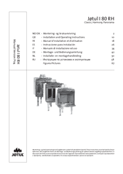 Jøtul I 80 RH Installation And Operating Instructions Manual