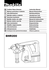 Makita BHR200 Instruction Manual