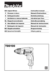 Makita TD0100 Instruction Manual