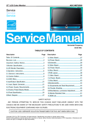 AOC M2752VH Service Manual