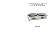 Roller Grill CSE 350 Instructions For Use & Installation