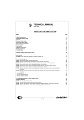 Farfisa Si 5250 Technical Manual