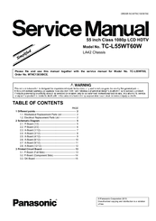 Panasonic TC-L55WT60W Service Manual