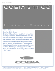 COBIA 344 CC Owner's Manual