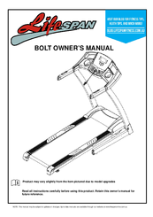 LifeSpan BOLT Owner's Manual