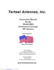 Tarheel Antennas 400A Instruction Manual