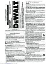 Dewalt dc9310 Instruction Manual
