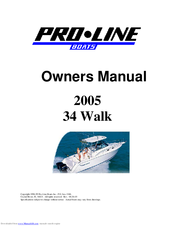 Pro-Line Boats 2004 33 Walk Owner's Manual