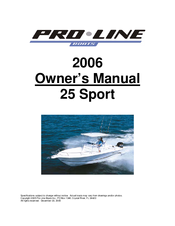 Pro-Line Boats 2007 25 Super Sport Owner's Manual