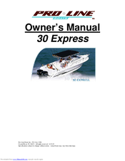 Pro-Line Boats 2004 30 Express Owner's Manual
