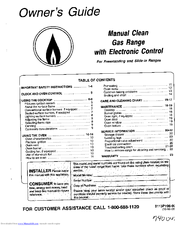 Magic Chef CGS1740ADH Owner's Manual