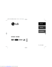 LG DVX390 Manual