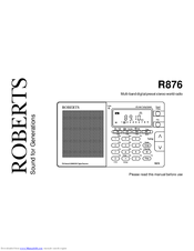 Roberts R876 User Manual
