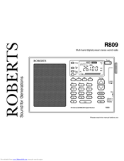 Roberts R809 User Manual