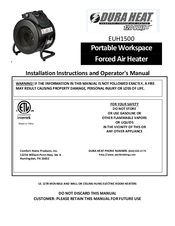 Dura Heat EUH1500 Installation Instructions And Operators Manual