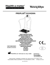 Health O Meter Proplus 2101KGWA User Instructions