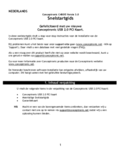 Conceptronic C480i5 Version 3.0 Quick Installation Manual