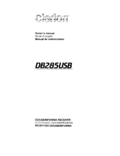 Clarion D8ZBSUS8 Owner's Manual
