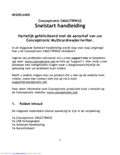 Conceptronic CMULTIRWU2 Quick Installation Manual