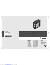 Bosch GLL 2-15 Manuals | ManualsLib