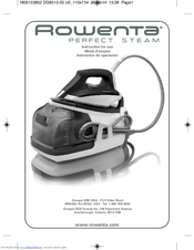 Rowenta DG8510 Instructions For Use Manual