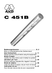 AKG C 451B User Instructions