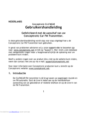 Conceptronic CLLFMCAR User Manual