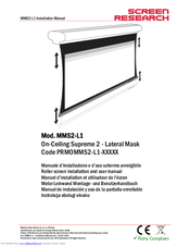 Screen Research MMS2-L1 Installation Manual