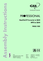 GSS PMDQ 1000 Assembly Instructions Manual