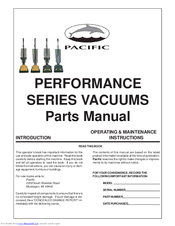 Pacific Performance 127G Parts Manual