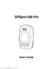 Holux GPSPORT 260 PRO User Manual