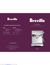 Breville BES840XL Instruction Booklet
