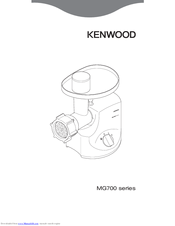 Kenwood MG700 series Manual