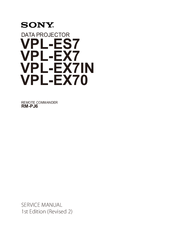 Sony VPL-EX7IN Service Manual