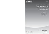 Yamaha PianoCraft MCR-750 Owner's Manual