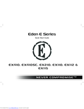 Eden EX115 Quick Start Manual