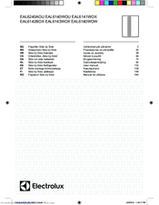 Electrolux EAL6142BOX User Manual
