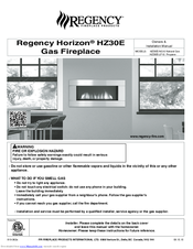 Regency Horizon HZ30E-NG10 Owners & Installation Manual