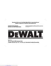 DeWalt D21710 Instruction Manual