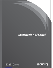 SONIQ E22Z10A-AU Instruction Manual