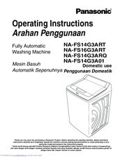 Panasonic NA-FS14G3ART Operating Instructions Manual