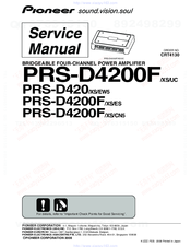 Pioneer PRS-D420 Service Manual