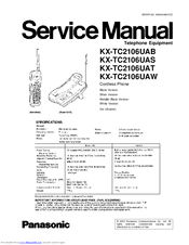 Panasonic KX-TC2106UAT Service Manual