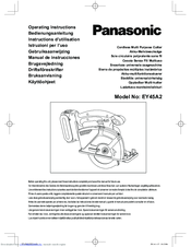 Panasonic EY45A2 Operating Instructions Manual