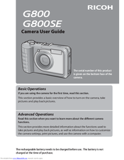 Ricoh G800SE User Manual