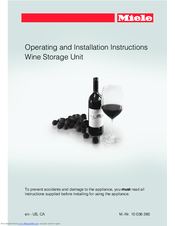 Miele KWT 6312 Operating And Installation Instructions